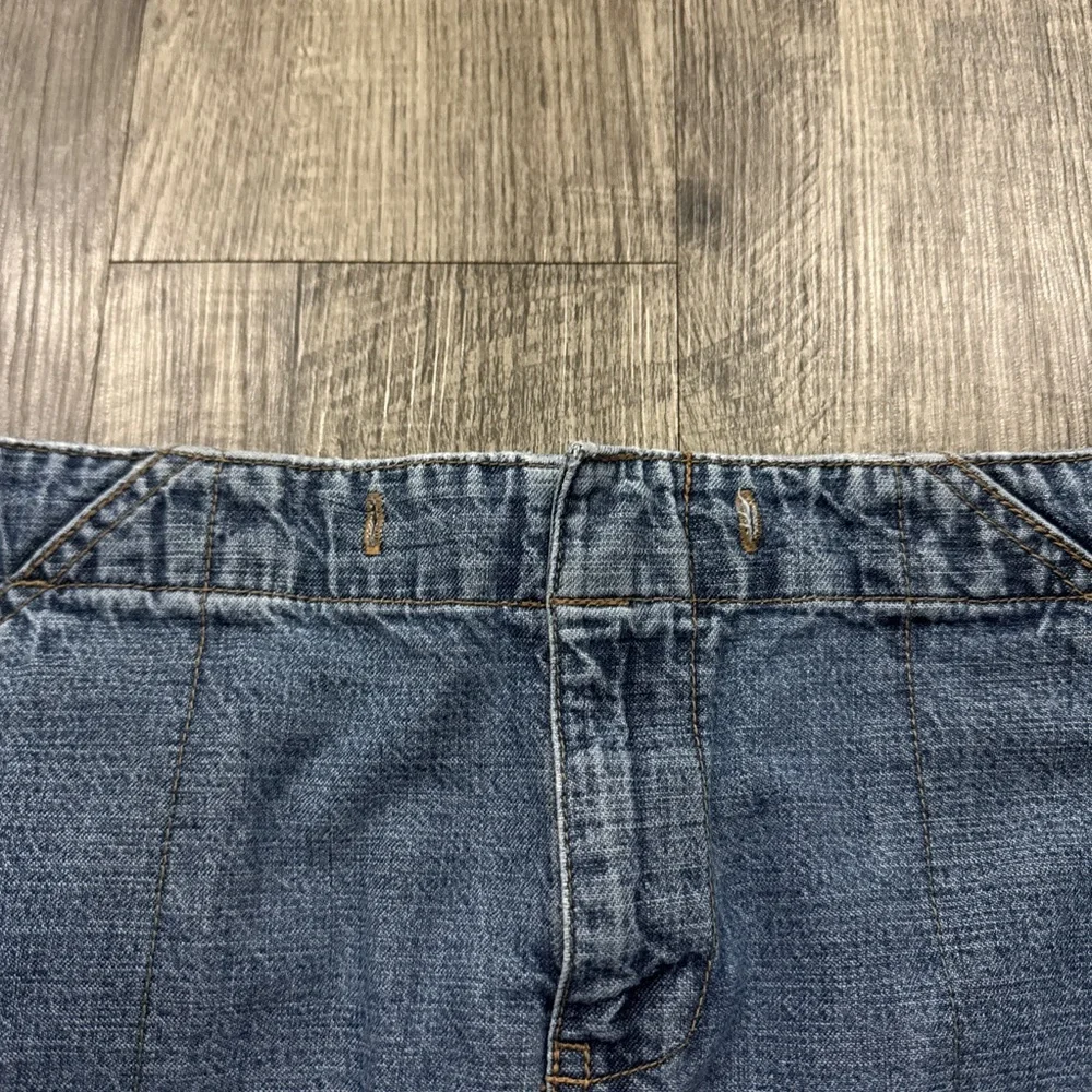 Vintage Y2K Old Navy Maxi Skirt Denim Jean Long Back Slit